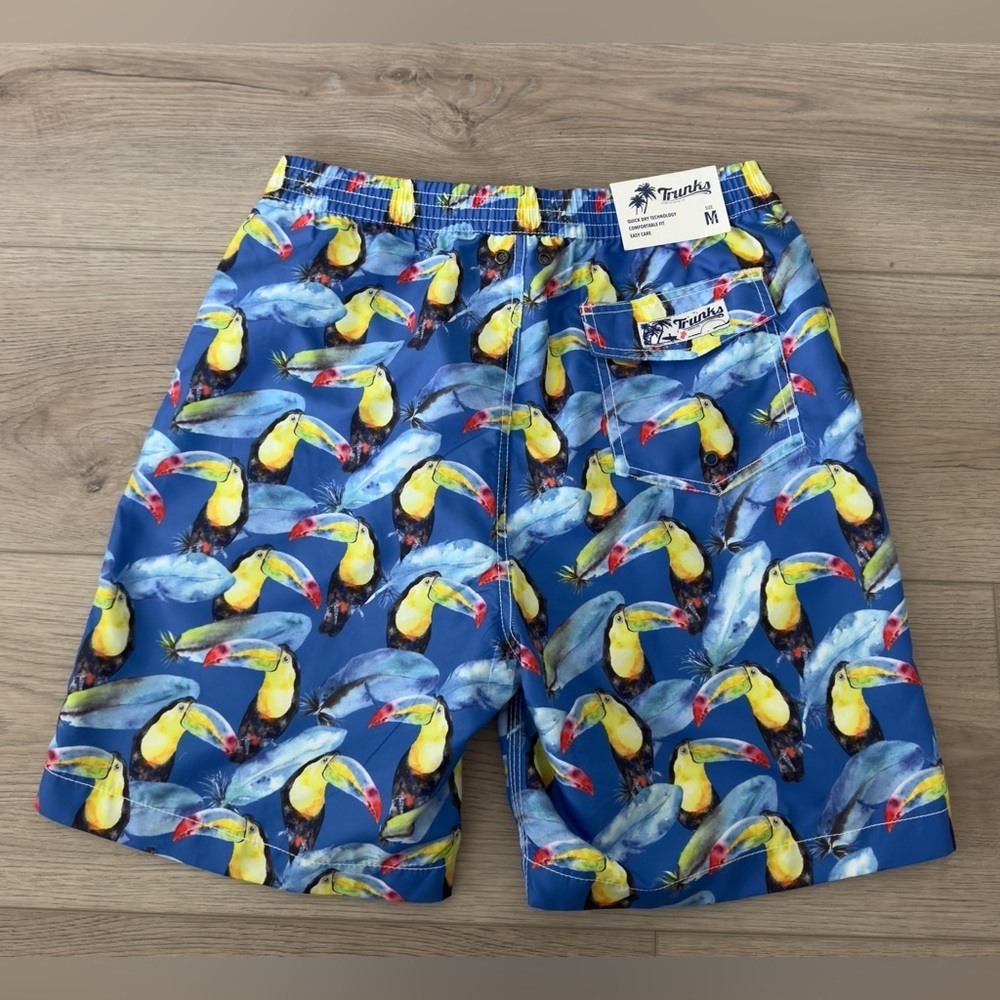 Trunks Co. Men's Toucan Swim Trunks - Blue